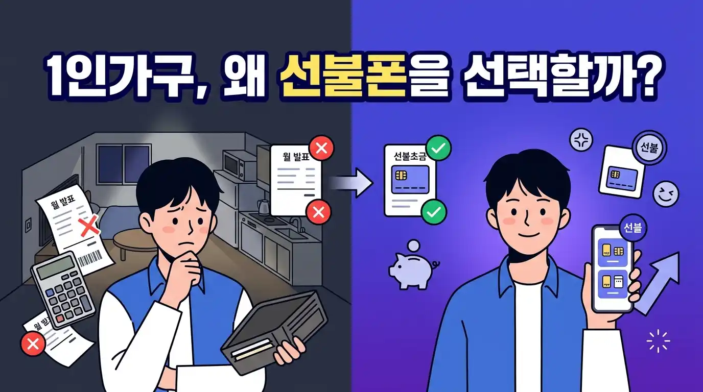 1인가구 선불폰 신청 비교