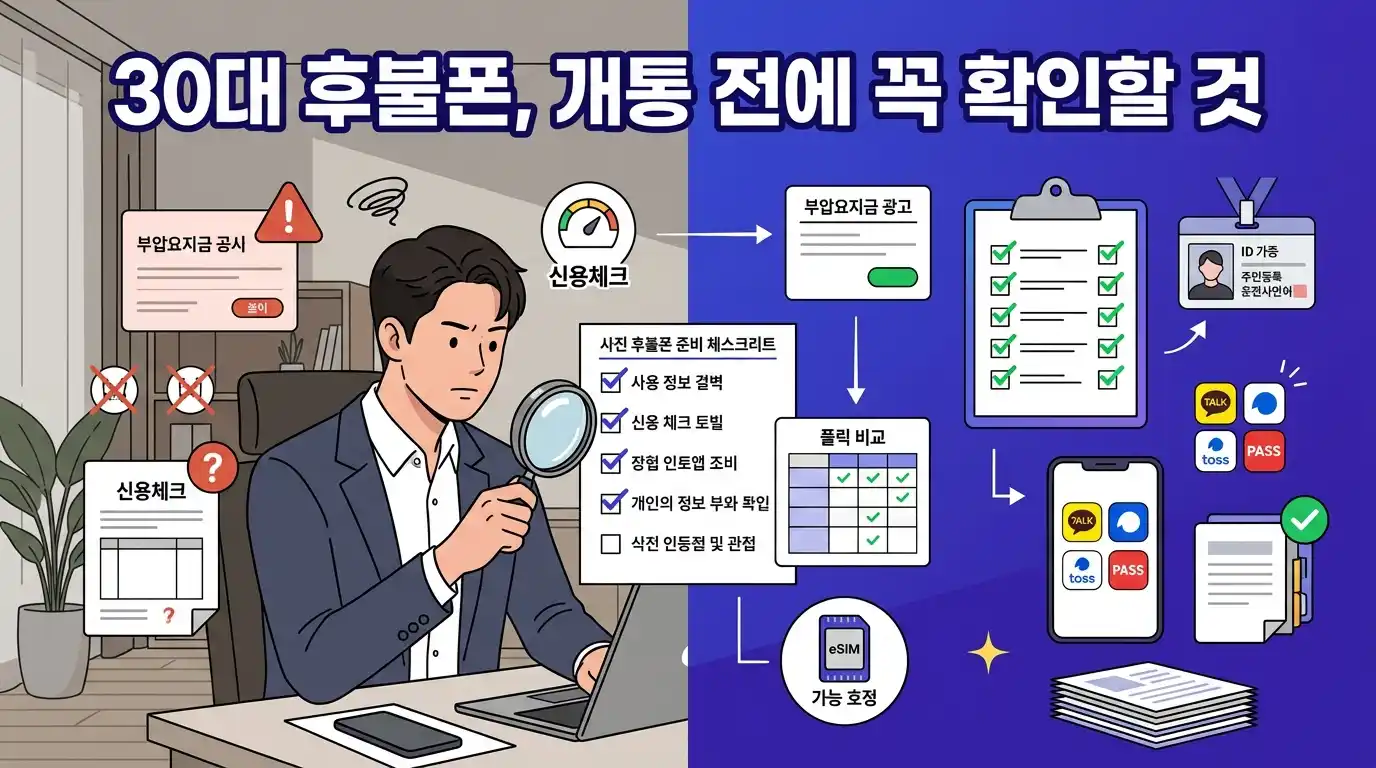 30대 후불폰 개통 방법 — 실패 없이 한 번에 끝내는 법