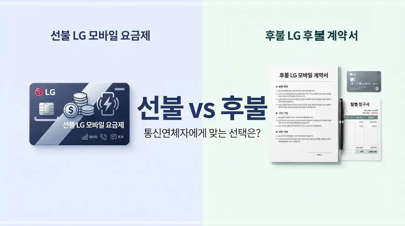 통신연체자 엘지 무약정 요금제 조건