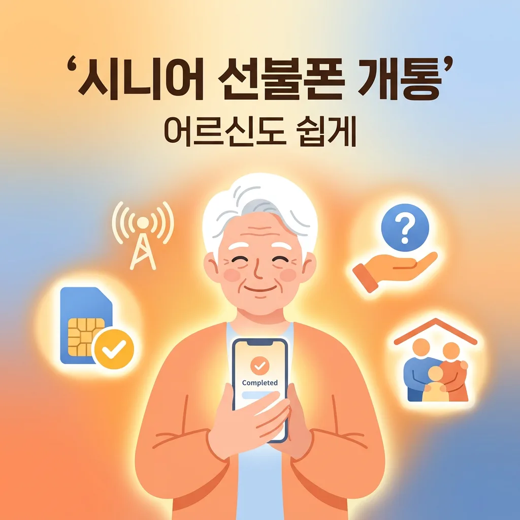 시니어 선불폰 개통 방법