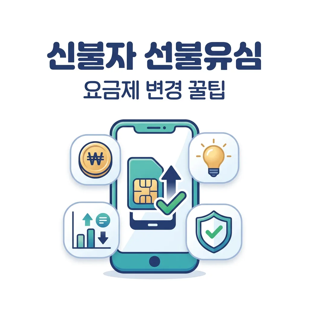 신불자 선불유심 요금제 변경 꿀팁 알려줘