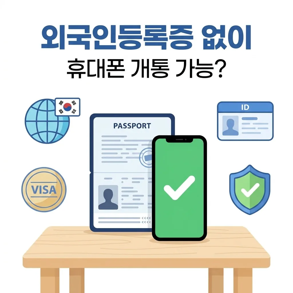 외국인등록증 없이 휴대폰 개통이 가능할까?