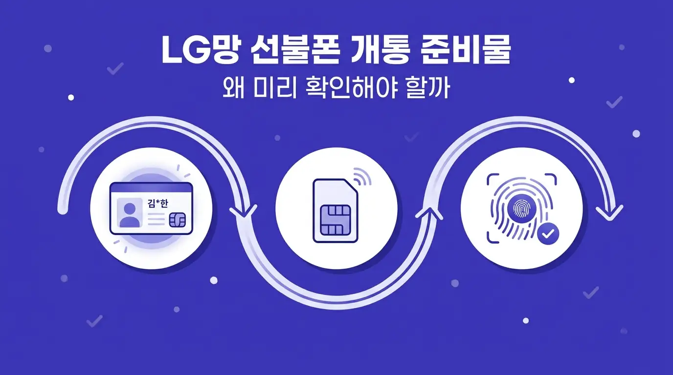 앤텔레콤으로 LG망 선불폰 개통할 때 준비물 3가지 확인하는 법