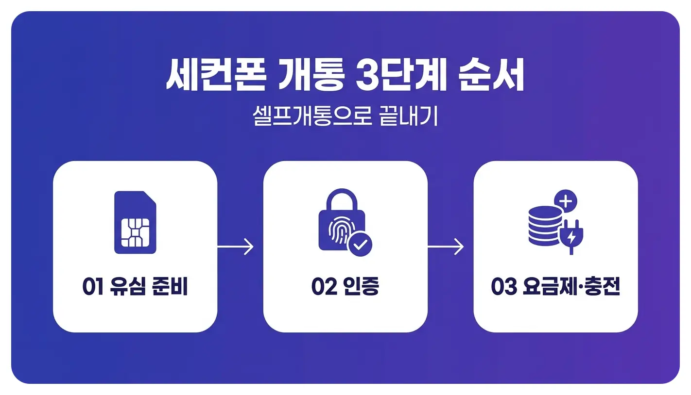 투폰 쓰고 싶을 때 세컨폰 개통을 3단계로 셀프 끝내는 순서