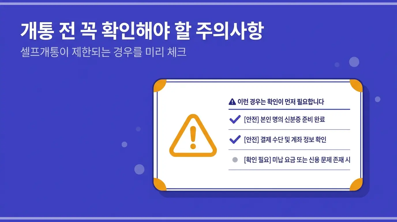 수신정지라고 포기하지 마세요 유심만 바꾸면 끝나는 문제