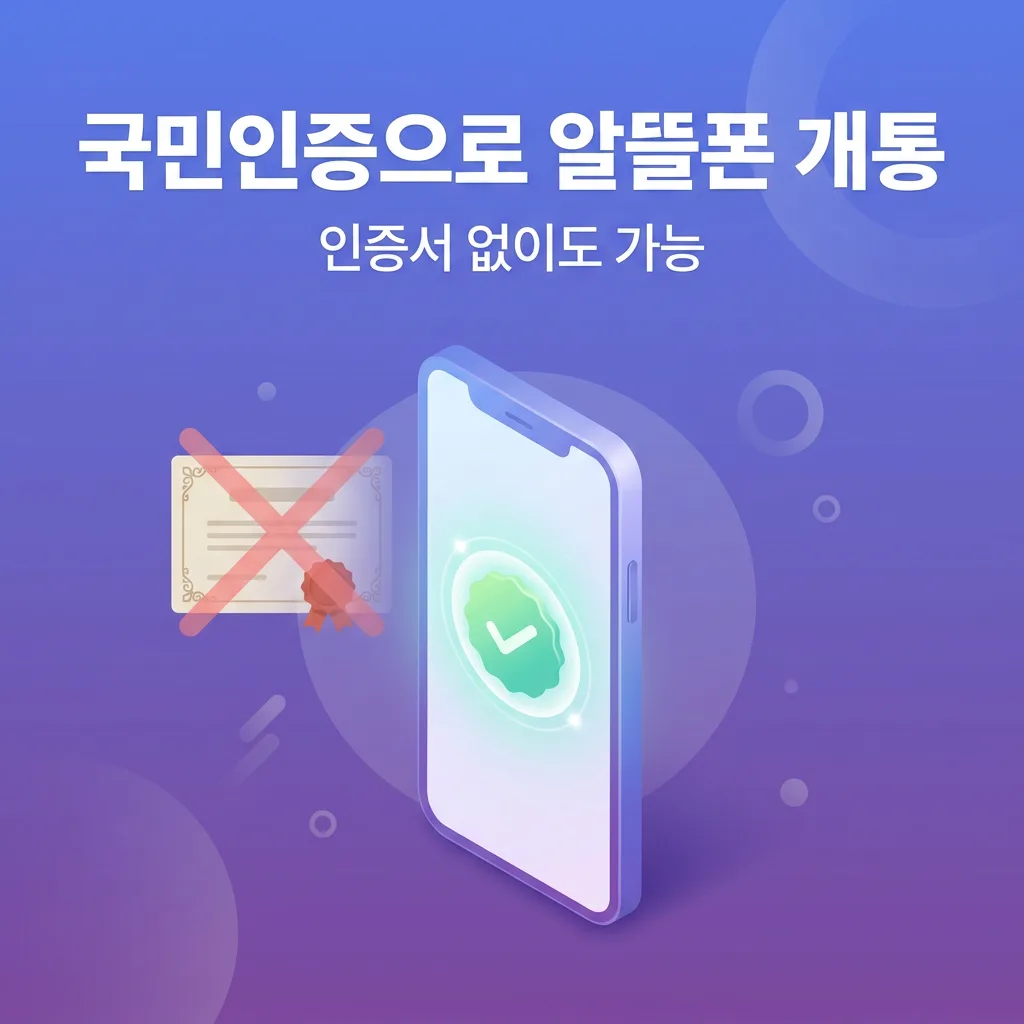 국민인증으로 알뜰폰 개통하는 방법, 기존 인증서 만료돼도 가능한 이유