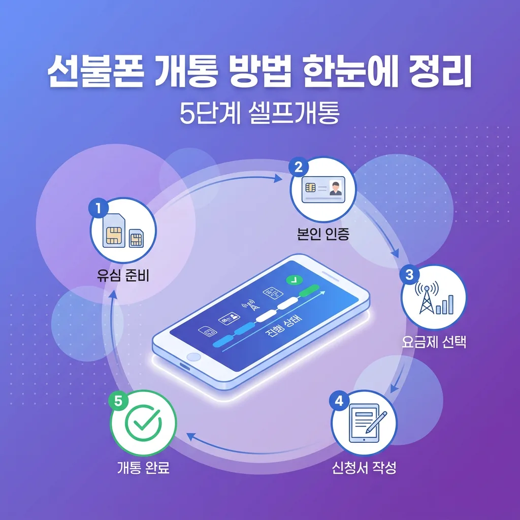 선불폰 개통 방법 한눈에 정리