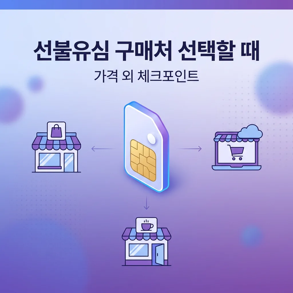 선불유심 구매처 선택할 때 놓치기 쉬운 부분