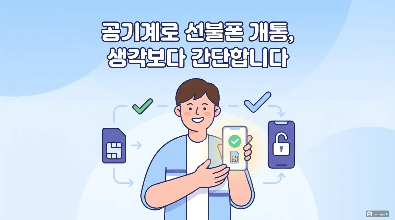 선불폰 개통 처음인데 공기계 하나로 당일 바로 되는지 확인하는 법