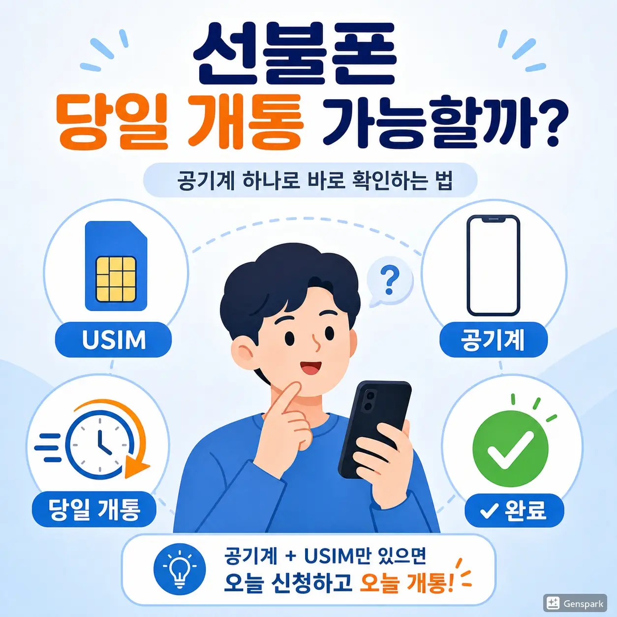 선불폰 개통 처음인데 공기계 하나로 당일 바로 되는지 확인하는 법