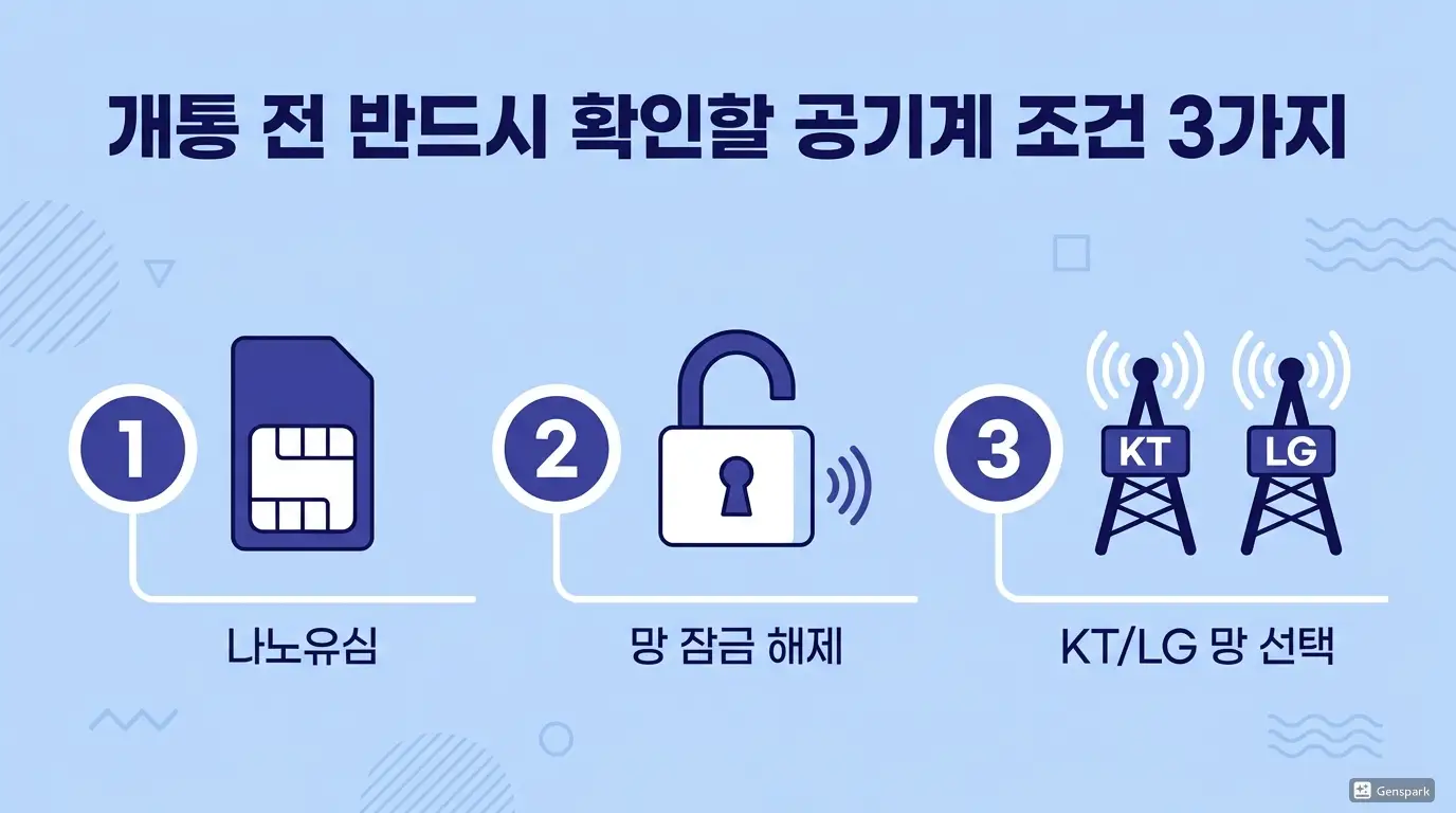 선불폰 개통 처음인데 공기계 하나로 당일 바로 되는지 확인하는 법