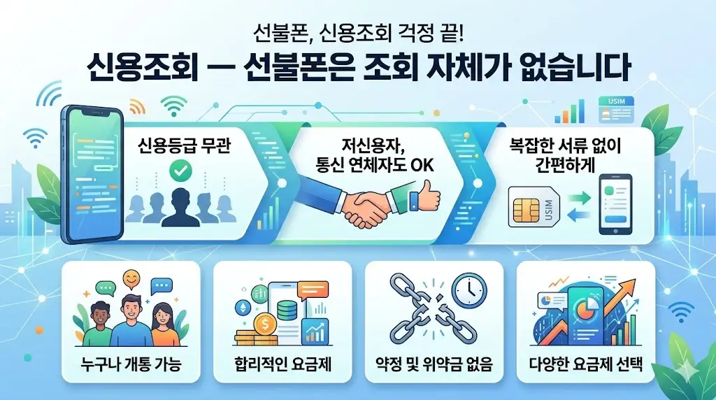 선불폰 개통 조건이 궁금한 분들, 신용조회·약정·서류 3가지 기준으로 정리