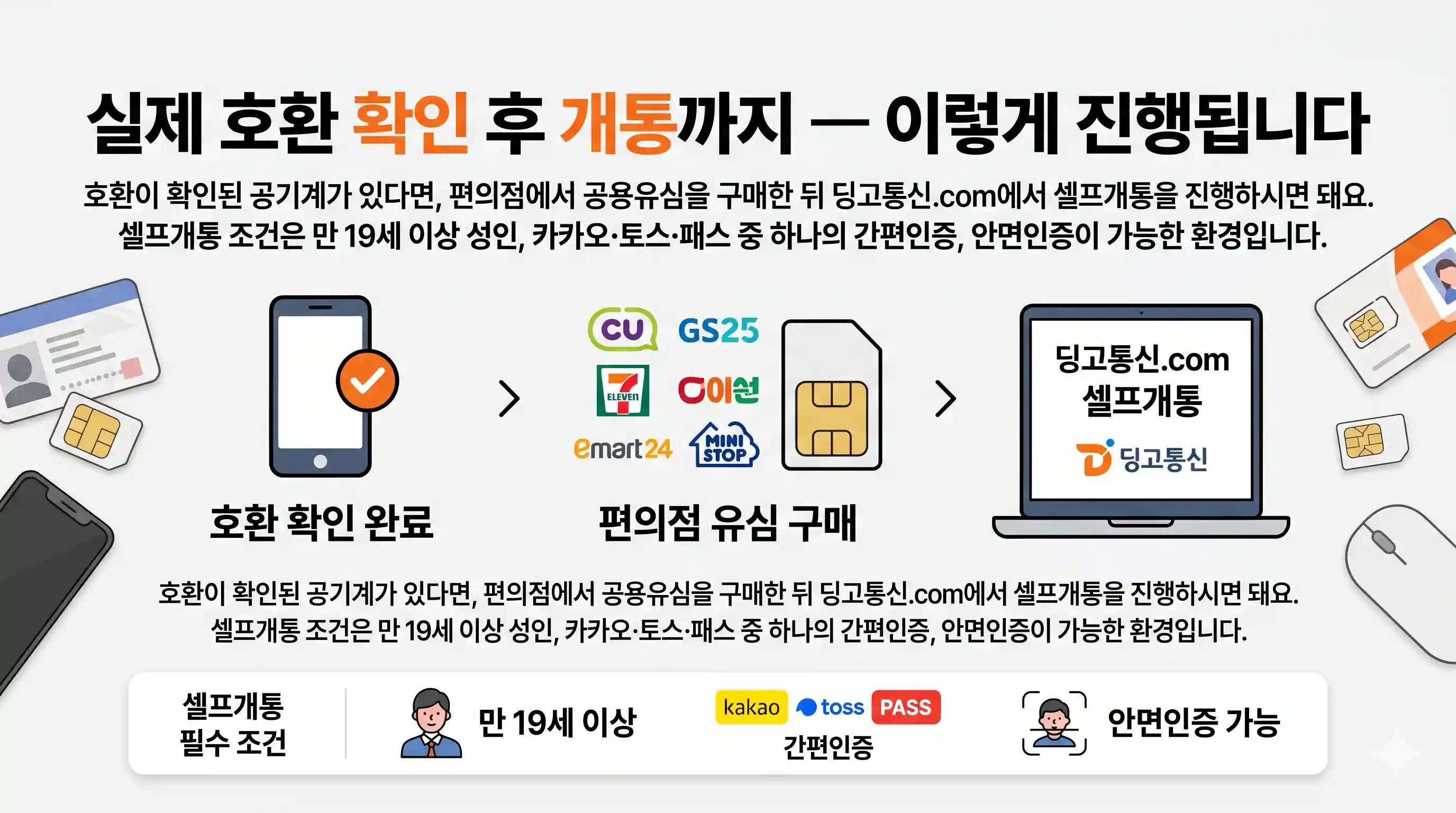 선불폰 개통 신청하기 전에 내 공기계가 호환되는지 먼저 보는 순서
