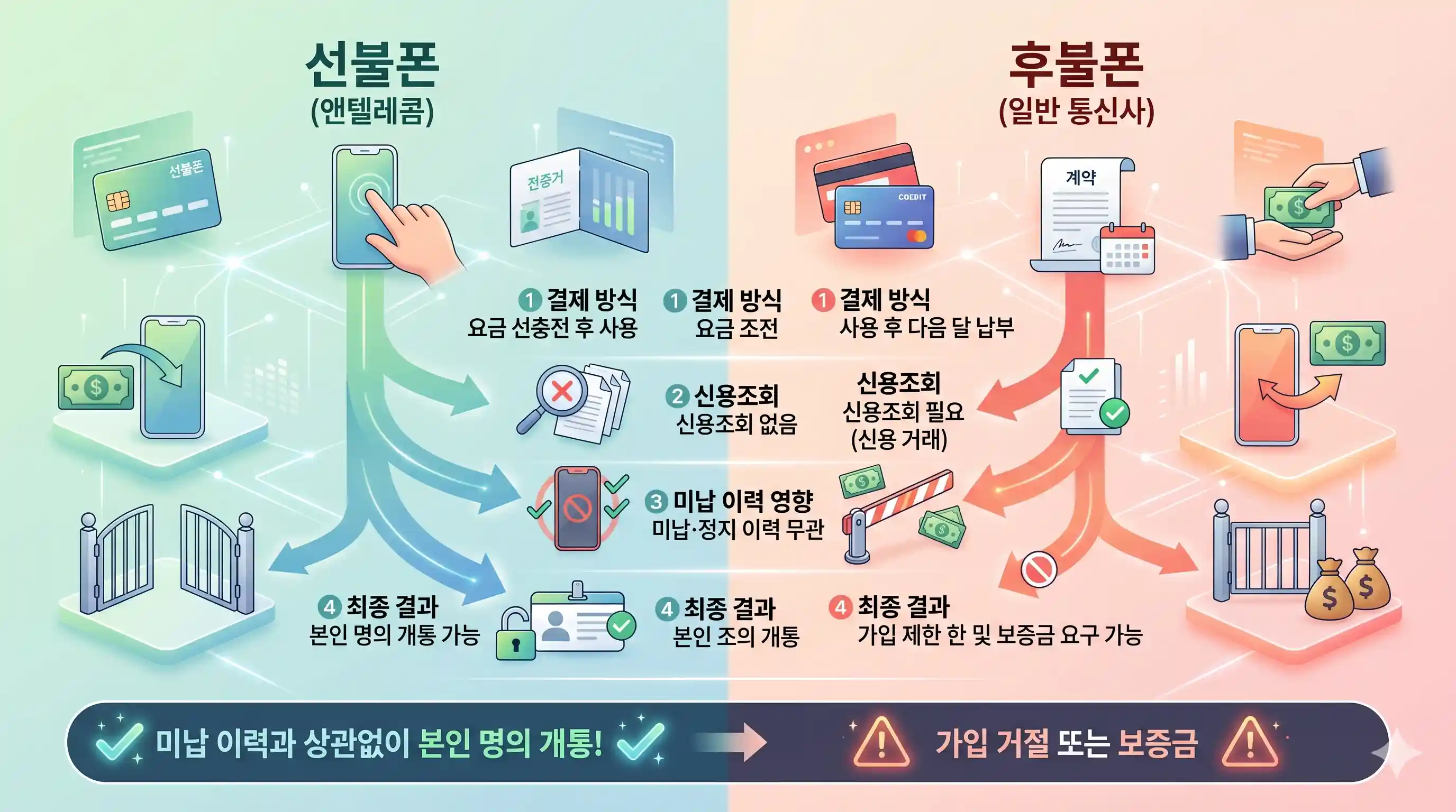 미납 정지 상태에서 선불폰 개통 가능한지 앤텔레콤으로 바로 확인한 결과