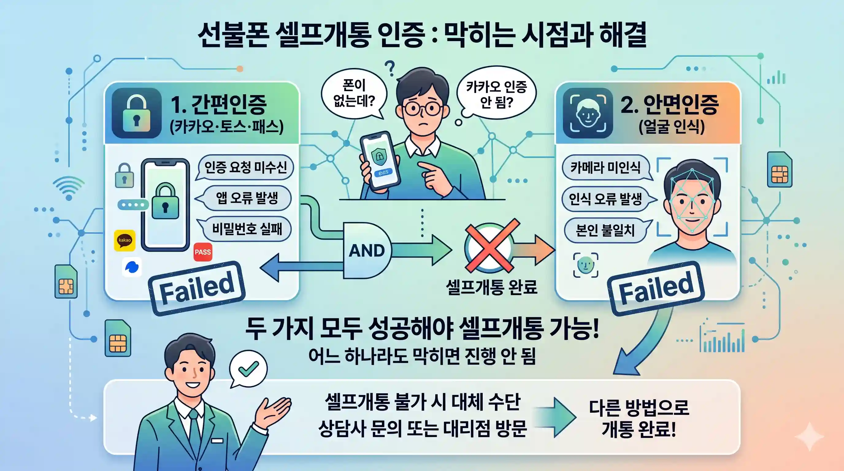 선불폰 개통 시 본인인증 막히는 상황, 대체 인증 수단으로 푸는 3가지 방법