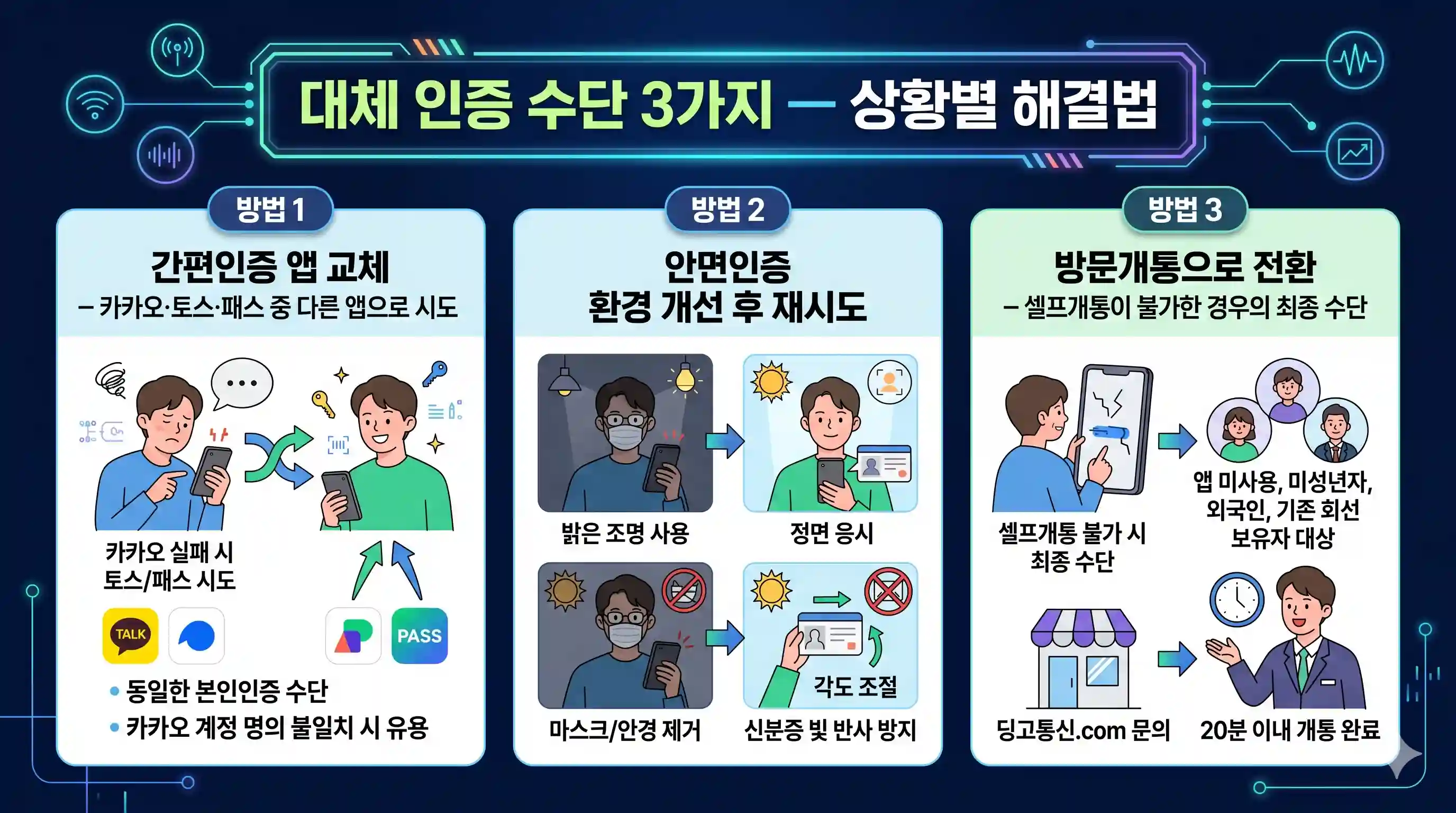 선불폰 개통 시 본인인증 막히는 상황, 대체 인증 수단으로 푸는 3가지 방법