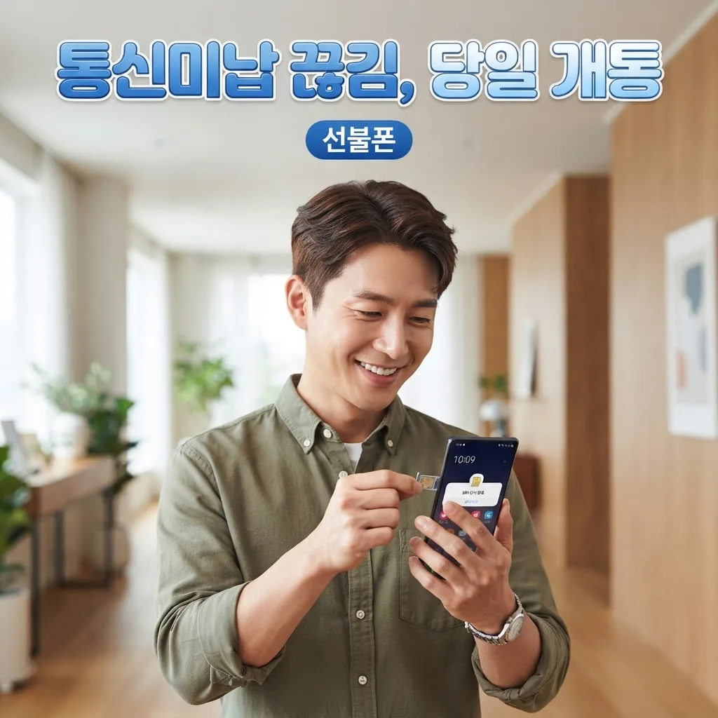 통신미납으로 폰이 끊겼을 때 선불폰으로 당일 다시 쓰는 법