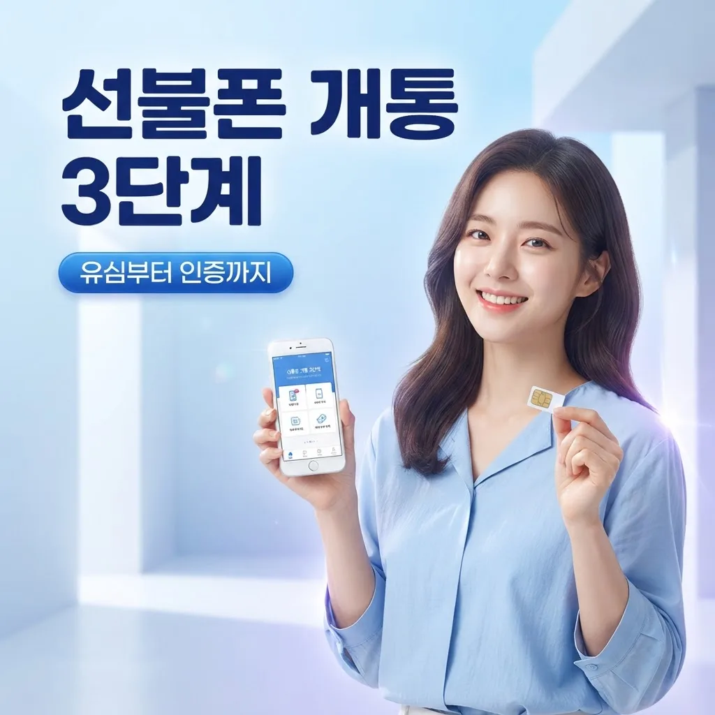 선불폰 개통방법 헷갈릴 때 유심부터 인증까지 3단계 정리