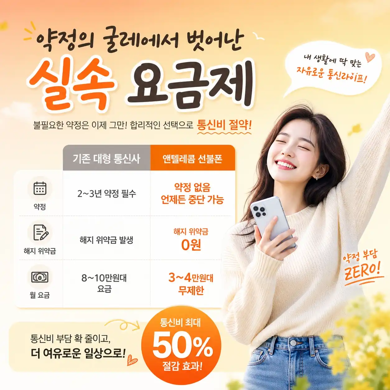 단말기 그대로 유심만 교체해서 통신비 50% 줄이는 알뜰폰 선불폰의 3가지 장점