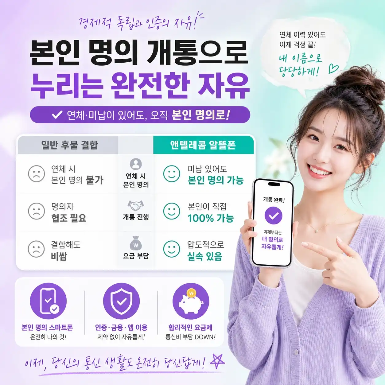 앤텔레콤 개통, 알뜰폰 자급제 결합으로 통신비 절약하는 3가지 방법