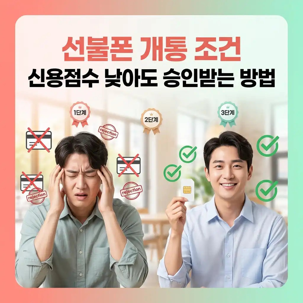 선불폰 개통 조건 신용점수 낮아도 승인받는 방법