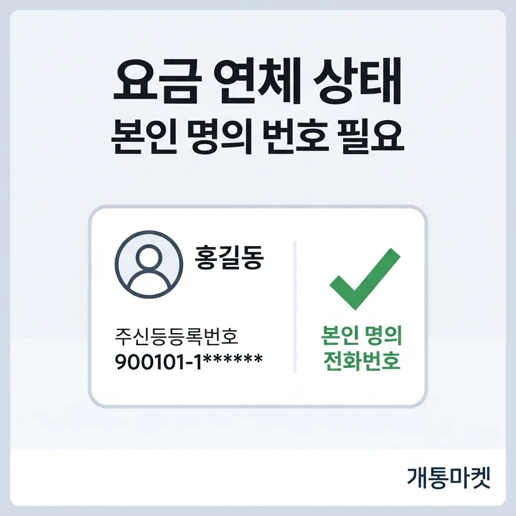 휴대폰 요금 연체가 있어도 본인명의 번호가 필요할 때 확인할 방법