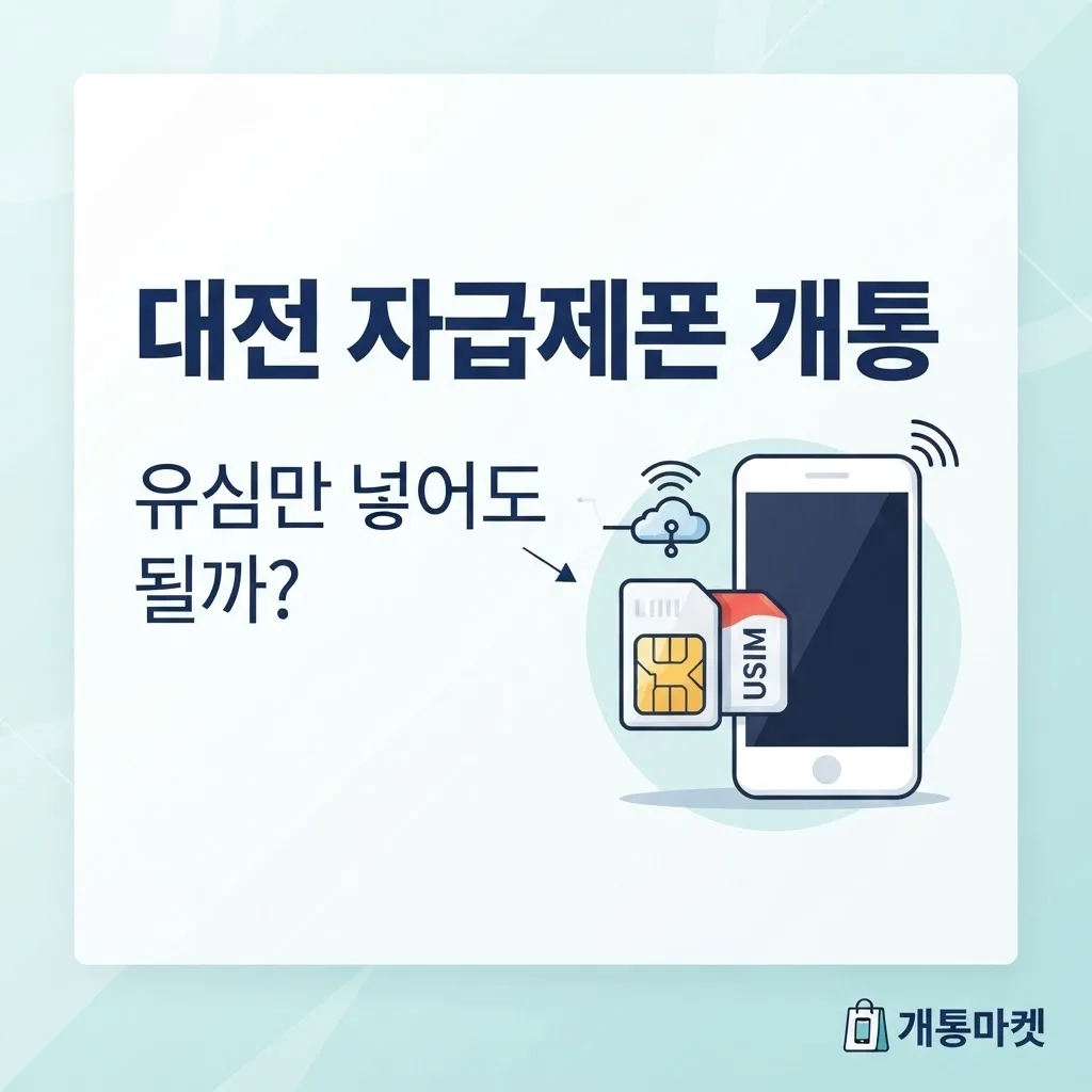 대전 자급제폰 개통, 새 휴대폰 샀다면 통신사 방문 없이 유심만 넣어도 될까?